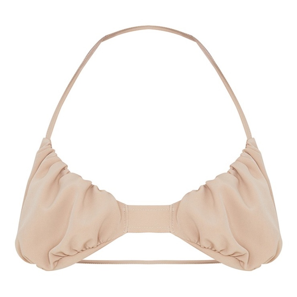 NWOT Stone Woven Ruched Detail Bralette